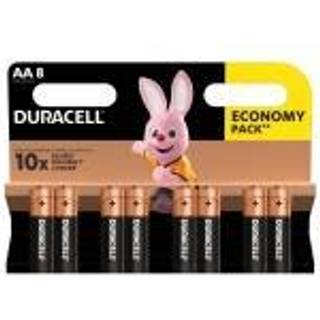 AA / LR6 Duracell batteri (8stk)