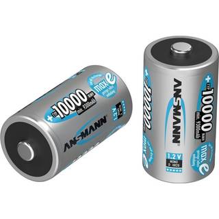 Genopladeligt D-batteri NiMH 1 stk Ansmann maxE HR20