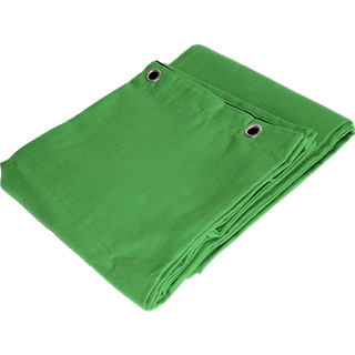 Green Screen Tæppe m. Øjer - 3x6 mtr.