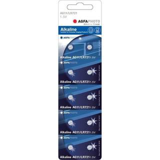 LR721/AG11 10-pak AgfaPhoto knapcellebatteri - Alkaline, 1,5V