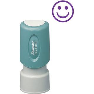 Shachihata Inc Xstamper Pre-inked Specialitet Smiley Face Stamp (XST11420) Purple