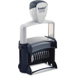 Trodat Professional Number 8-cifret selvindikende nummereringsstempel 3/8 x 2 1/4 tommer (T5558) Sort
