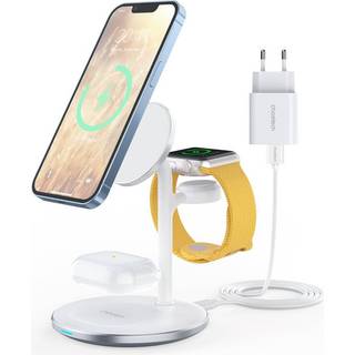 Choetech 15W 3-i-1 trådløs oplader til iPhone, AirPods og Apple Watch