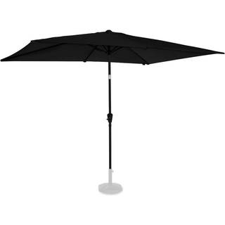 VONROC Premium Stangparasol Rapallo 200x300cm - inkl. overtræk - rektanglær | Sort