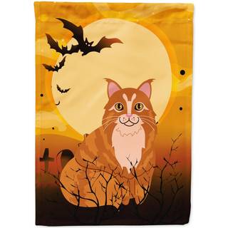 """" Caroline's Treasures BB4448GF Garden Size Halloween Maine Coon Cat Flag Multicolor Small """"