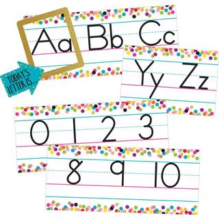 Confetti Alphabet Line Bulletin BRD