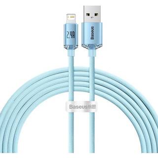 Baseus cable for iP Crystal Shine 2.4A 2m (blue)