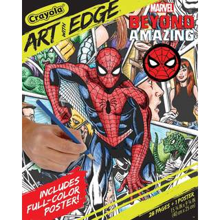 Crayola kunst med kant spiderman ud over fantastiske farvelægningssider (28pg) spiderman farvelægningssider voksen farvelægning gave til teenager