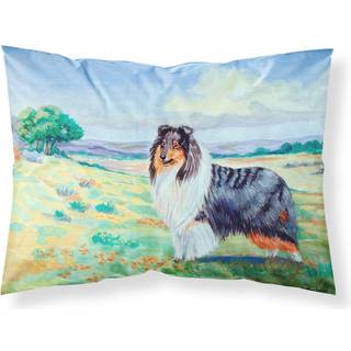 """" Caroline's Treasures 7140Pillowcase Collie Moisture Wicking Fabric Standard Pillowcase Large Multicolor """"