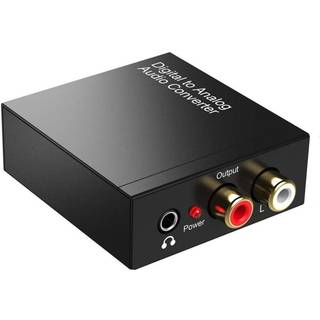 NÖRDIC 192KHz digital til analog audio konverter, Toslink og Coaxial til RCA L / R og 3.5mm AUX D / A konverter