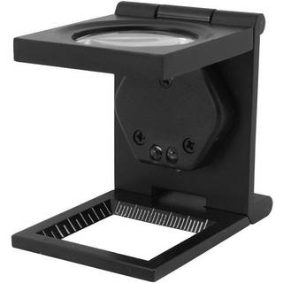 DIESELLA Trådtæller med måleskala (Foldbar) med 8X forstørrelse med LED lys og Ø30 glaslinse