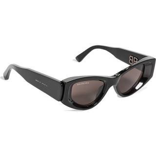 Balenciaga BB0243S 001 48 Solbriller Kvinder Black - Black - 48mm