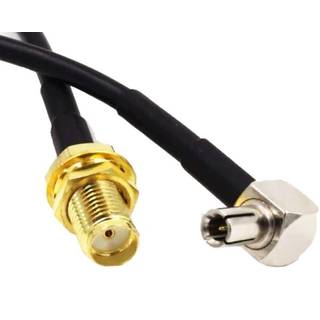 SMA / TS9 antenne adapterkabel (SMA hun til TS9 han) | 20 cm | PRIS-MATCH