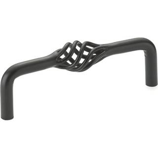 Richelieu Hardware BP106100900 Champs-? Lys? Es Collection 4-tommer (102 mm) Center-to-center Matte sort traditionelt fugleformet skab og skuffet