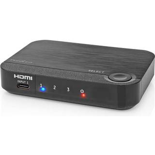 Nedis HDMI ™ Converter | 1x USB-C™ / 2x HDMI ™ -indgang | 1x HDMI™ Output | 1-vejs | 4K@60Hz | 18 Gbps | ABS | Antracit