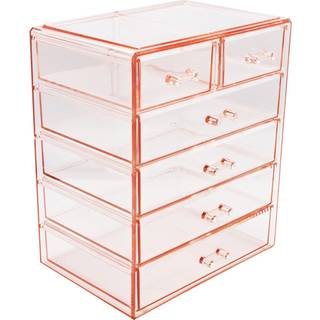 Sorbus Acrylic Makeup Organizer - Organisation og opbevaringssag til kosmetik Make Up & Jewelry - Big Clear Makeup Organizer til Vanity Badeværel