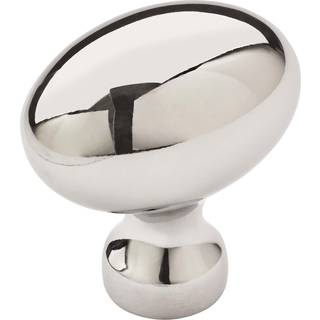 Amerock | Kabinetsknap | Poleret krom | 1-3/8 tommer (35 mm) l?ngde | Vaile | 10 pakke | Skuffeknap | Skabshardware