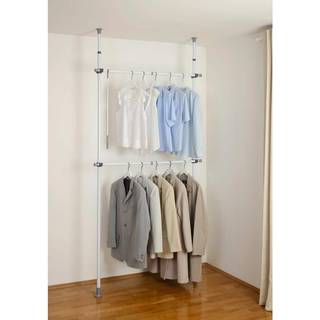 WENKO Hercules Basic teleskopsystem, 75-120 x 165-300 cm, hvid