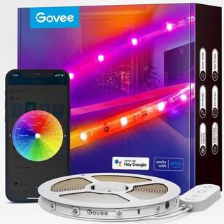 Govee - Basic Wi-Fi + Bluetooth - RGBIC digital LED Strip - 5m - 130lm/m