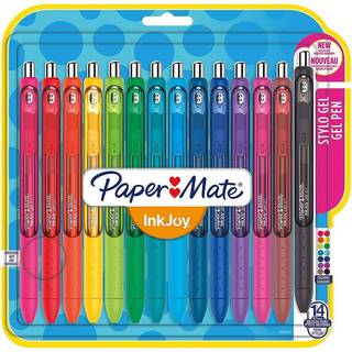 Paper Mate InkJoy Gel Pens | Medium spids (0,7 mm) | Forskellige farver | 14 styk
