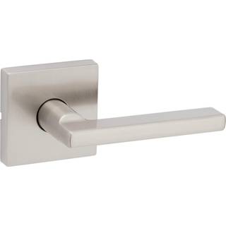 Kwikset Halifax Interior Passage Door Handle Lever til skab og halldøre Reversibelt ikke-låsningshåndtag på håndtag Satin-nikkel med mikrobanbesk