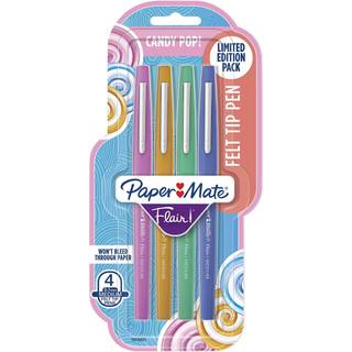 Paper Mate Flair Felt Tip Pens Medium Point Limited Edition Candy Pop Pack 4 Pack (1979421)