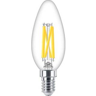 Philips MASTER LED E14 Kerte Filament Klar 3.4W 470lm - 922-927 Dim To Warm | Bedste Farvegengivelse - Dæmpbar - Erstatter 40W