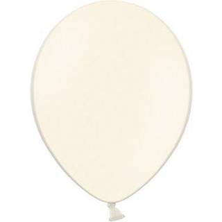 100 stk. Latexballoner creme 12" - Perfekt til festdekoration og heliumbrug