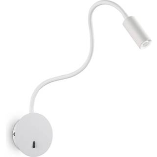 Ideallux LED væglampe Focus 2, Hvid/opal, Stue/spisestue, Metal, Moderne