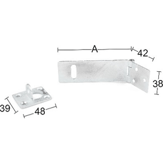 Habo Ledhaspe 1365 Varmgalv, 140 mm