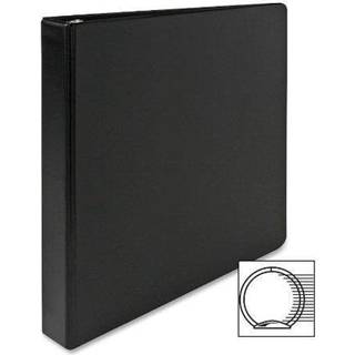 Forretningskilde 09976 Round Ring Binder 1-tommer kapacitet 11-tommer x8-1/2-tommer sort
