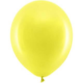 100 stk. Citron Gul Latex Balloner 12" Nedbrydeligt – Perfekt til Helium & Festlig Dekoration