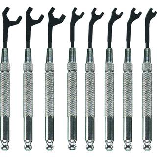 Moody Tools 58-0161 8-stykke metrisk ?ben ende skruen?gle S?t sort