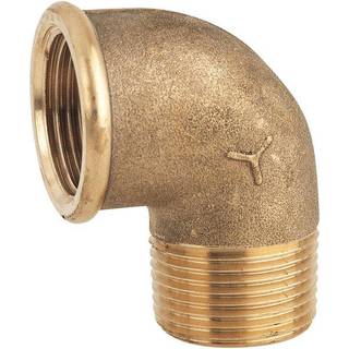 Rørvinkel Maestrini 90° Elbow Male/Female, messing, vinklet 90°, 1" G (BSP) (indvendig) til 1" G (BSP) (udvendig)