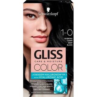 Schwarzkopf Gliss Color Permanent hårfarve Skygge 1-0 Deep Black 1 stk. - 1 stk.