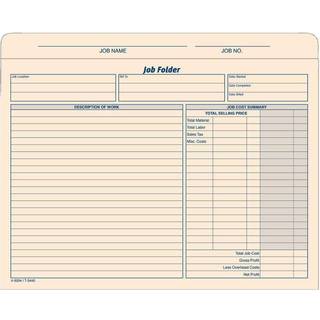 TOPS Jobmappe Filjakker 11,75 x 9,5 tommer Manila 20-Pack (3440)