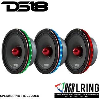 DS18 LRING8, 8-tommers RGB LED-ring til højttalere/bas.