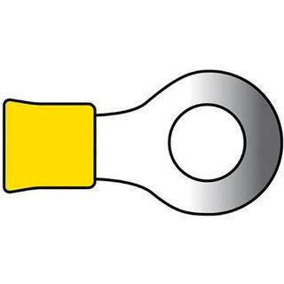 Kabelsko gul ring 5,3mm 2,5-6mm2 10 stk