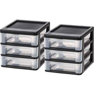 Iris Compact Desktop 3-skuffe System Black 2 Pack