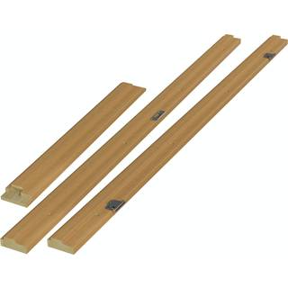 Eg fineret karmsæt 100mm med tætteliste inotet, excl. bundstykke, 108,6 X 198,9 - M11X20