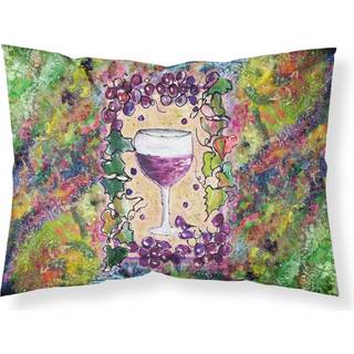 """" Caroline's Treasures 8616Pillowcase Wine Moisture Wicking Fabric Standard Pillowcase Large Multicolor """"