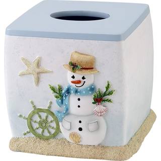 Avanti Linens Coastal Snowman Collection Tissue Cover multicolor
