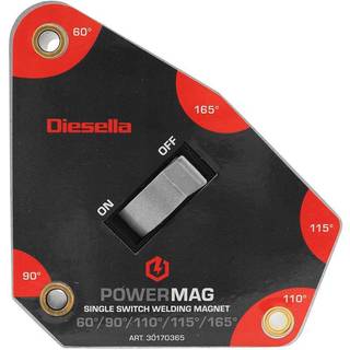 WLDPRO Multivinkel Svejsemagnet med 60°/90°/110°/115°/165° vinkler og on/off funktion (30kg/295N)