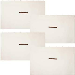 Sunnydaze Gazebo 4 -delt sidev?gss?t - udend?rs 80 tommer h?j x 103 tommer bred polyester stof lysthusgardiner