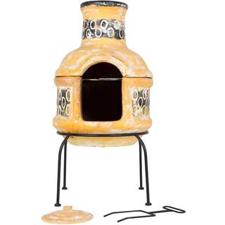 Hacienda Circles Mexicansk Lerovn 75 cm - udepejs med grill