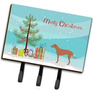 """" Caroline's Treasures Rhodesian Ridgeback Christmas Wall Hook Triple Multicolor """"
