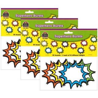 Superhelt burst -accenter 30 pr. Pakke 3 pakker