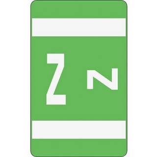 Smead Alphaz ACCS farvekodet alfabetisk etiket Z Light Green 100 Etiketter pr. Pakke (67196)