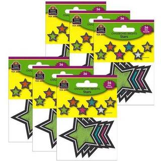 Chalkboard Brights Stars Mini Accents 36 pr. Pakke 6 pakker