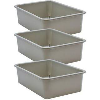 Gr? stor plast opbevaringsbinpakke p? 3